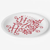 Ho Ho Ho Kerstfeestdag Borden Papieren Bordje (Gekanteld)