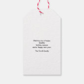 Ho Ho Ho Kerstfeestdag cadeau Label Cadeaulabel (Achterkant)