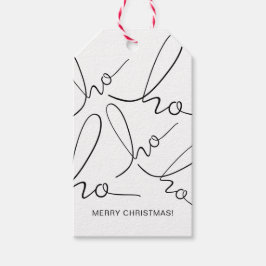 Ho Ho Ho Kerstfeestdag cadeau Label Cadeaulabel