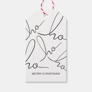 Ho Ho Ho Kerstfeestdag cadeau Label Cadeaulabel