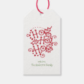 Ho Ho Ho Kerstfeestdag cadeauLabels (Voorkant)