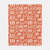 Ho Ho Ho Kerstfeestdag Chic Modern Fleece Deken (Voorkant)