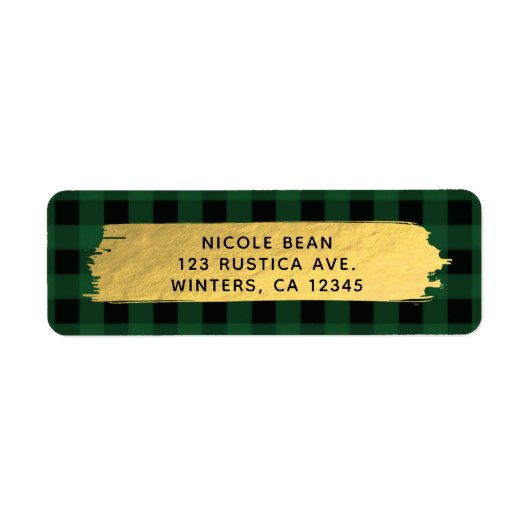 HO HO HO kerstfeestdag groene buffels Etiket (Voorkant)