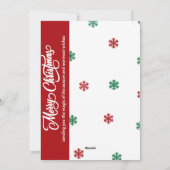 Ho Ho Ho Kerstfeestdag Kaart (Achterkant)