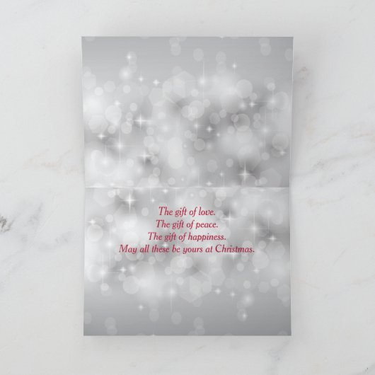 Ho Ho Ho KerstGiraffes Kaart (Binnen)