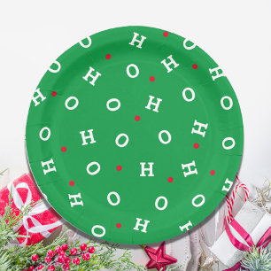Ho Ho Ho-kerstgroenboek Napkin Papieren Bordje