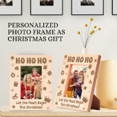 HO HO HO Kerstgroeten Gepersonaliseerd geschenk Gegraveerde Lijstjes