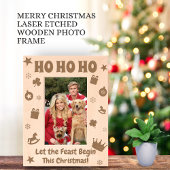 HO HO HO Kerstgroeten Gepersonaliseerd geschenk Gegraveerde Lijstjes