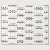 Ho! Ho! Ho! kerstinpakpapier Cadeaupapier (Vlak)