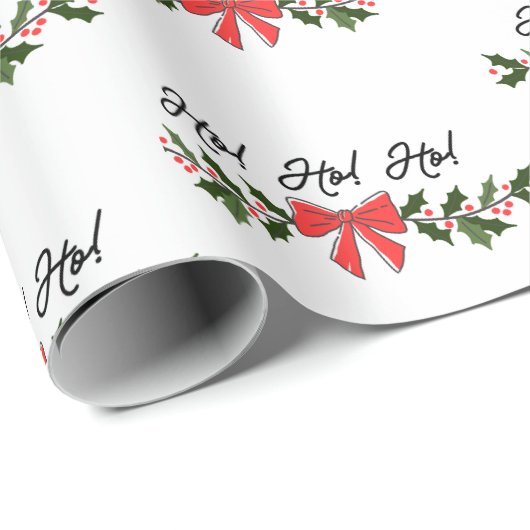 Ho! Ho! Ho! kerstinpakpapier Cadeaupapier (Rol Hoek)