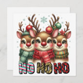 Ho Ho Ho Kerstkaart (Voorkant / Achterkant)