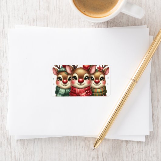 Ho Ho Ho Kerstkaart Etiket (Insitu)