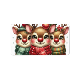 Ho Ho Ho Kerstkaart Etiket