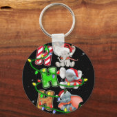 Ho Ho Ho Kerstkerstfeestkerstkerstkerstkerstkerstk Sleutelhanger (Voorkant)
