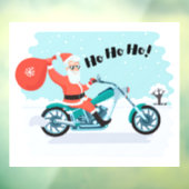 Ho Ho Ho Kerstkerstkerstkerstman Raamsticker (Vel 3)