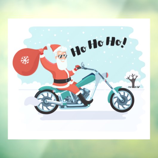 Ho Ho Ho Kerstkerstkerstkerstman Raamsticker (Vel 3)