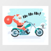 Ho Ho Ho Kerstkerstkerstkerstman Raamsticker (Vel)