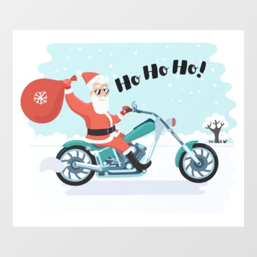 Ho Ho Ho Kerstkerstkerstkerstman Raamsticker (Vel)