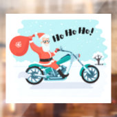 Ho Ho Ho Kerstkerstkerstkerstman Raamsticker (Vel 2)