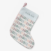 Ho Ho Ho Kerstkous Kleine Kerstsok (Voorkant (Hangend))