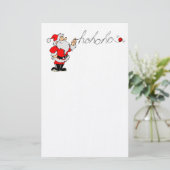 Ho Ho Ho Kerstman Briefpapier (Staand voorkant)
