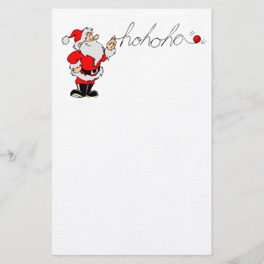 Ho Ho Ho Kerstman Briefpapier (Voorkant)