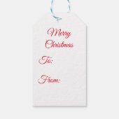 Ho Ho Ho Kerstman Cadeaulabel (Achterkant)