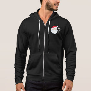 Ho Ho Ho Kerstman Gezicht Rood Wit Kerstmis Hoodie