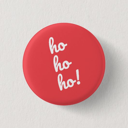 Ho Ho Ho! Kerstman Ho Kerstmis Ronde Button 3,2 Cm (Voorkant)