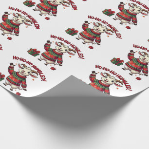 Ho Ho Ho Kerstman Hoed Kerstmis Kerstgeit Cadeaupapier