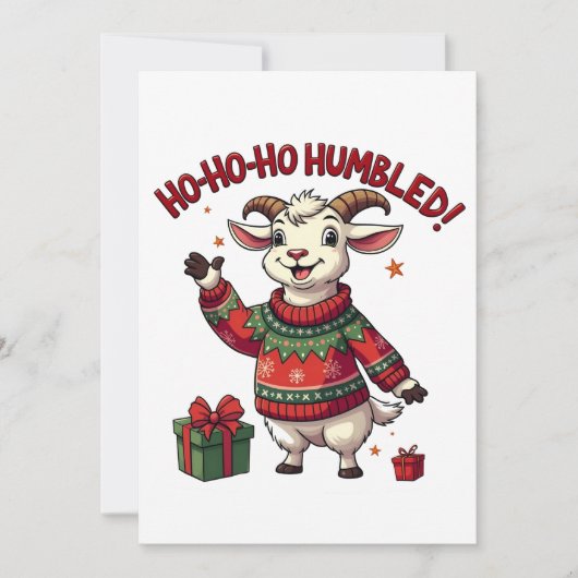 Ho Ho Ho Kerstman Hoed Kerstmis Kerstgeit  Kaart (Voorkant)