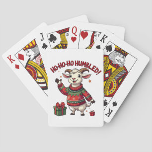 Ho Ho Ho Kerstman Hoed Kerstmis Kerstgeit  Pokerkaarten