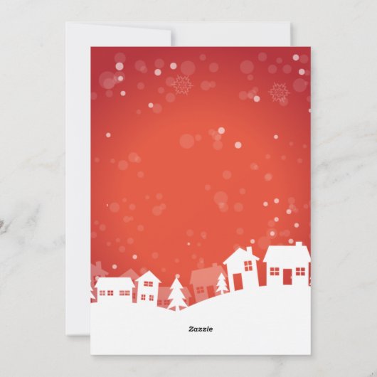 Ho Ho Ho Kerstman Kerst foto script  Feestdagenkaart (Achterkant)