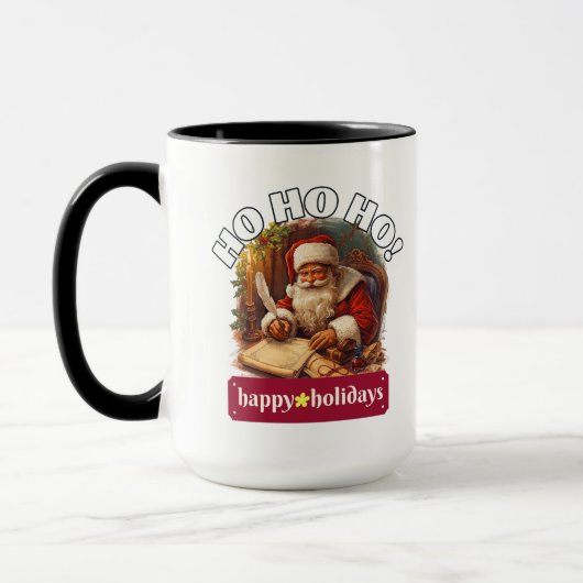 Ho Ho Ho Kerstman Kerstmok | Feestelijk Cadeau-ide Mok (Links)