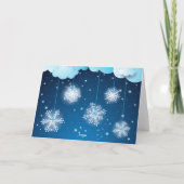 Ho ho ho! Kerstman op het vliegtuig Feestdagen Kaart (Achterkant)