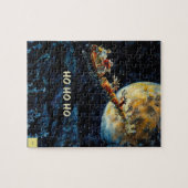 Ho Ho Ho Kerstman puzzel (Horizontaal)