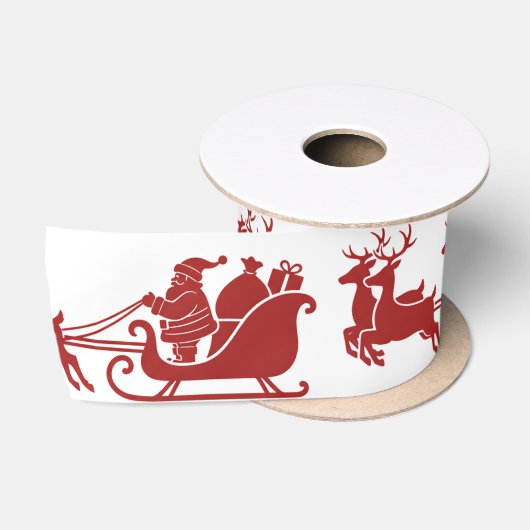 Ho Ho Ho Kerstman slee van Kerstmis Satijnen Lint (Spoel)