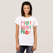 Ho Ho Ho Kerstman T-shirt (Voorkant volledig)