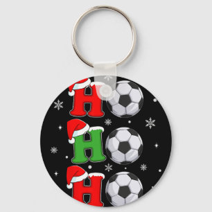 Ho Ho Ho Kerstman Voetbal Voetbal Kerst Sport Spel Sleutelhanger