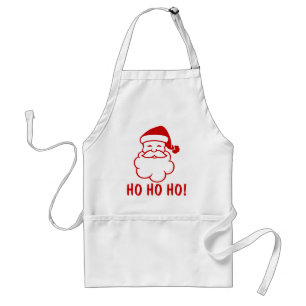 Ho Ho Ho Kerstmannen met een grappige kerstman. Standaard Schort