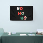 Ho Ho Ho Kerstmis 2,5x4 Vinylbanner Spandoek (Beurs)