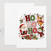 Ho Ho Ho Kerstmis Aankondiging (Voorkant / Achterkant)
