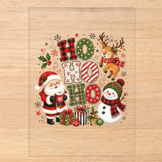 Ho Ho Ho Kerstmis Acryl Uitnodigingen