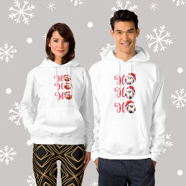 Ho Ho Ho Kerstmis Basketbal Hoodie