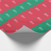 Ho Ho Ho Kerstmis Element Wrapppapier Cadeaupapier (Hoek)