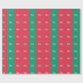 Ho Ho Ho Kerstmis Element Wrapppapier Cadeaupapier (Vlak)