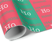 Ho Ho Ho Kerstmis Element Wrapppapier Cadeaupapier (Rol Hoek)