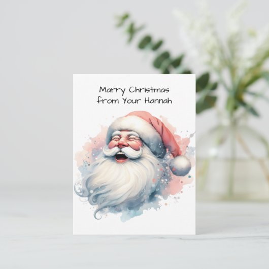 HO HO HO Kerstmis Feestdagenkaart (Staand voorkant)