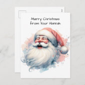 HO HO HO Kerstmis Feestdagenkaart (Voorkant / Achterkant)