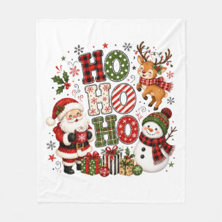 Ho Ho Ho Kerstmis Fleece Deken
